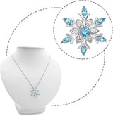 🌟✨ Aqua Flower Star Curb Chain Pendant – Shine Bright, Like a Star! ✨🌸